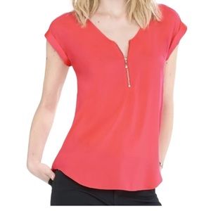 Bright coral express top